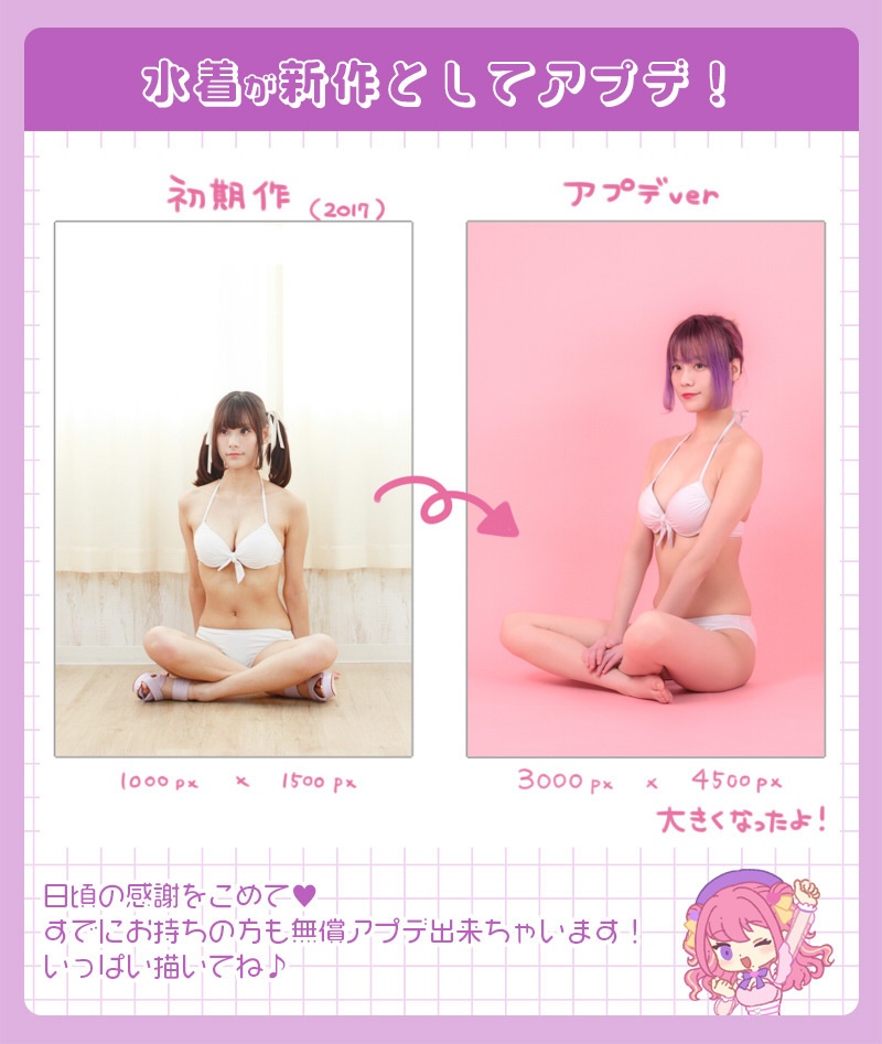 るちかポーズ 作画資料写真集vol.1 水着