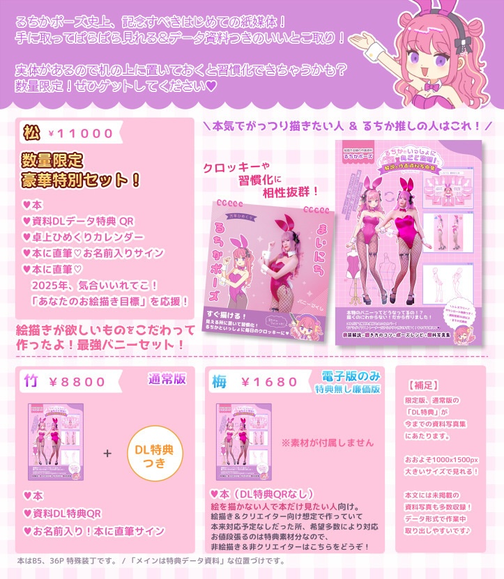 【紙媒体・限定特別版】るちかといっしょにバニー衣装丸ごと攻略!解説&作画資料写真集(特典つき)