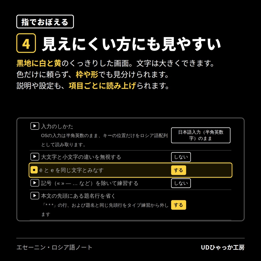 指でおぼえる エセーニン・ロシア語ノート