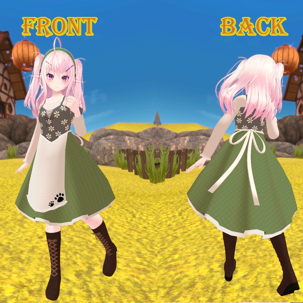 イヨ用衣装モデル『村娘衣装』