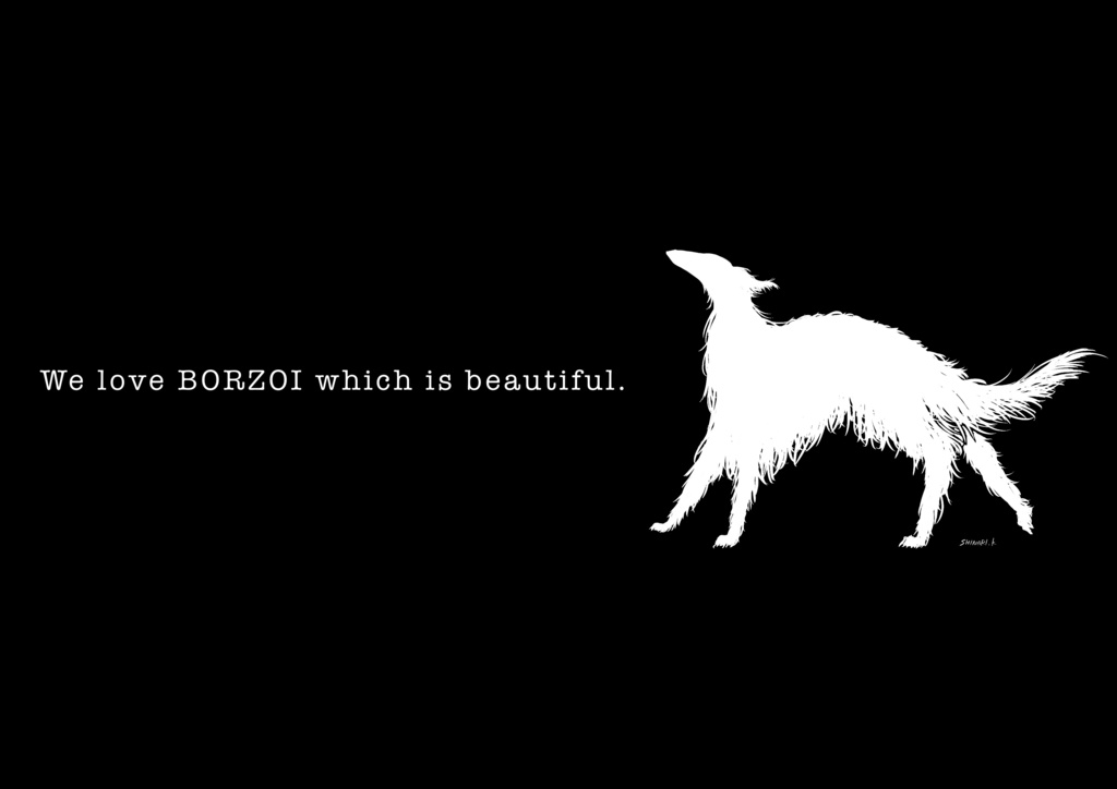 ボルゾイ柄サコッシュ