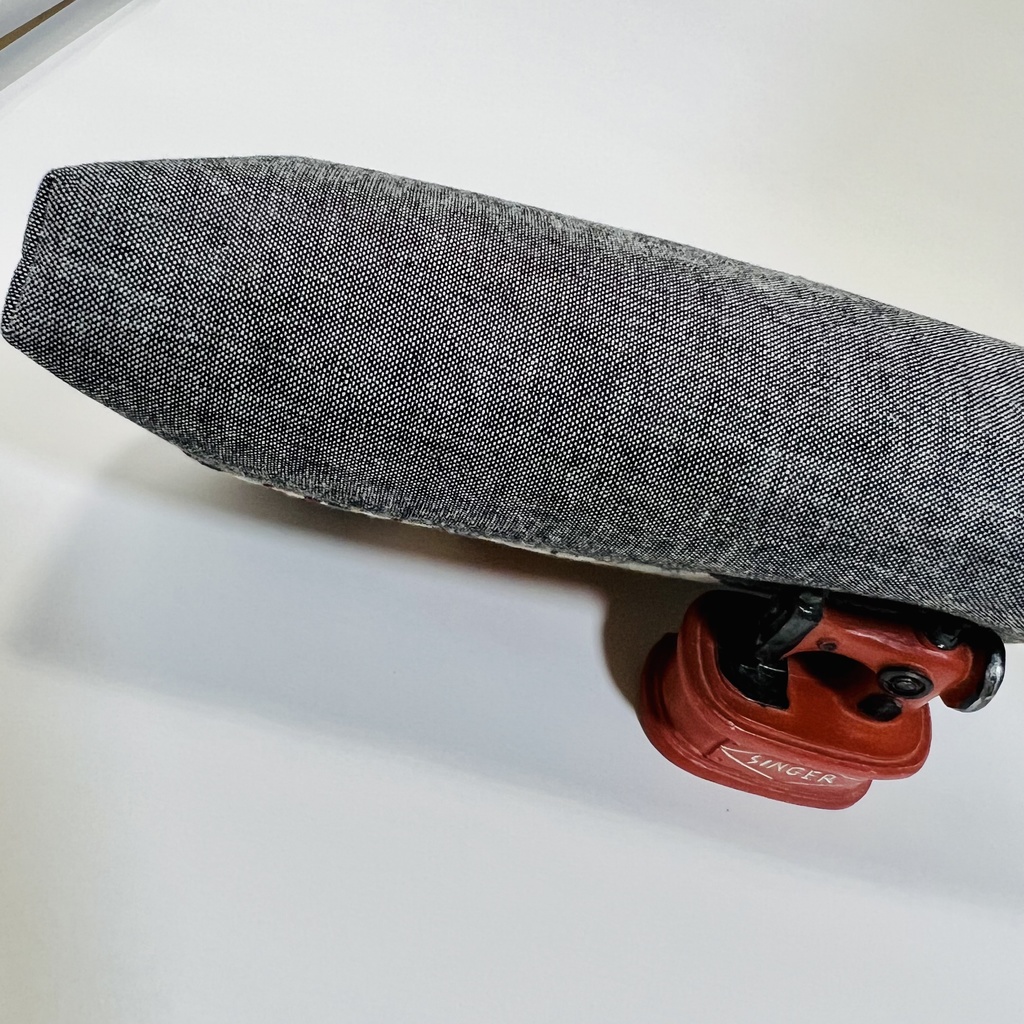 【送料無料】持ち手付き二口がま口ポーチ ローズ