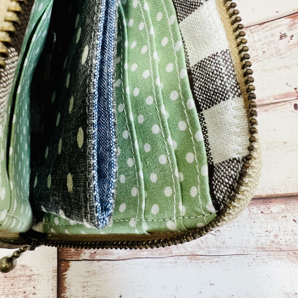 【送料無料】L字ファスナー ハーフ財布 ローズ