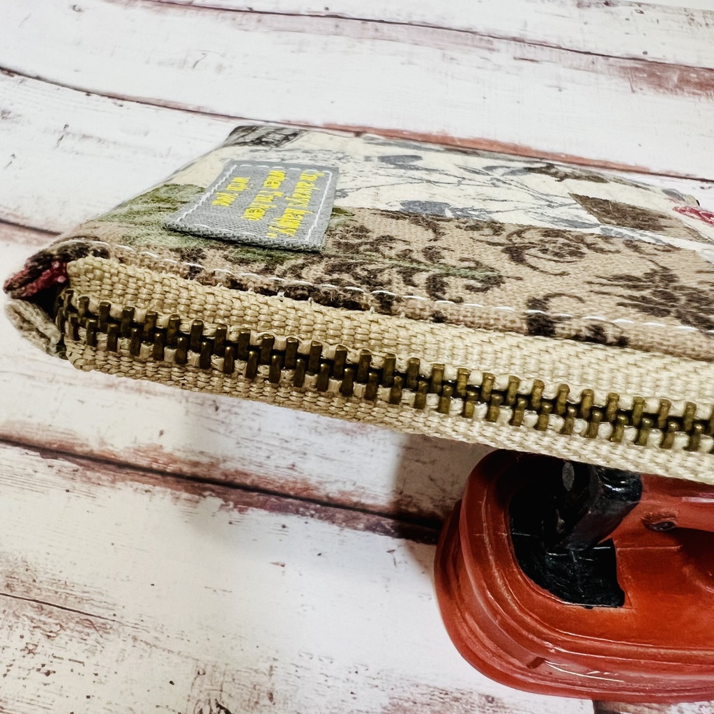 【送料無料】L字ファスナー ハーフ財布 ローズ