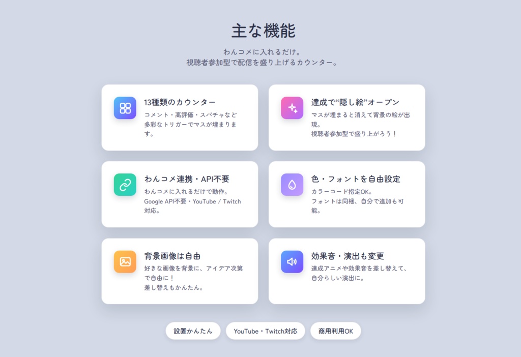 【発売記念¥1,500/2週間限定】背景自由設定×パネル消化型カウンター|無料DLあり【わんコメテンプレート】