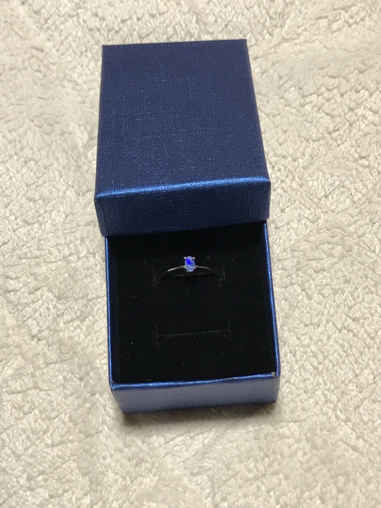 アウトレット:タブレットオパールの指輪