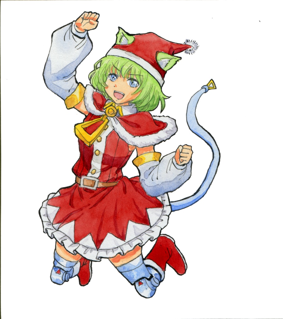 デルタもん手描きミニ色紙