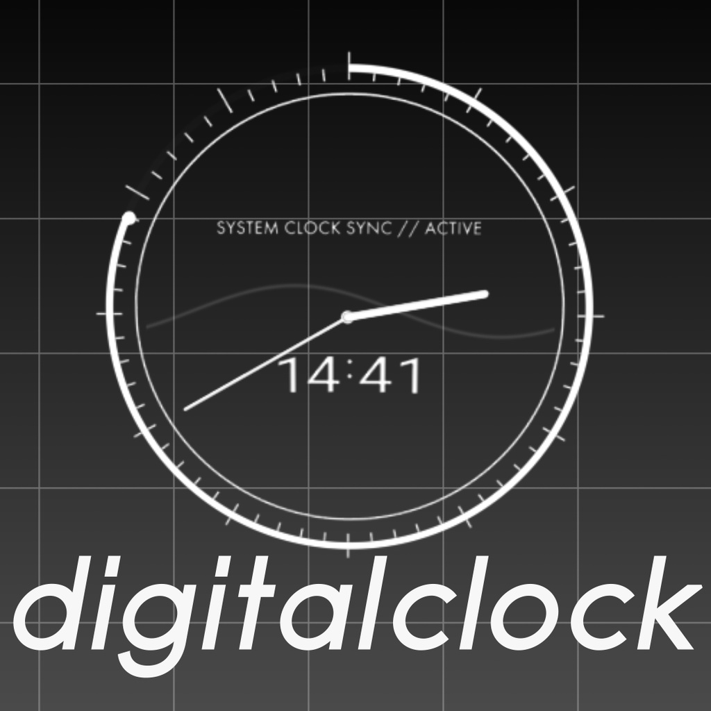 【VRchat】digitalclock