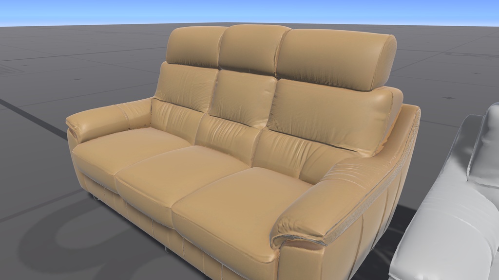 AIで作った無駄にハイポリゴンなソファ