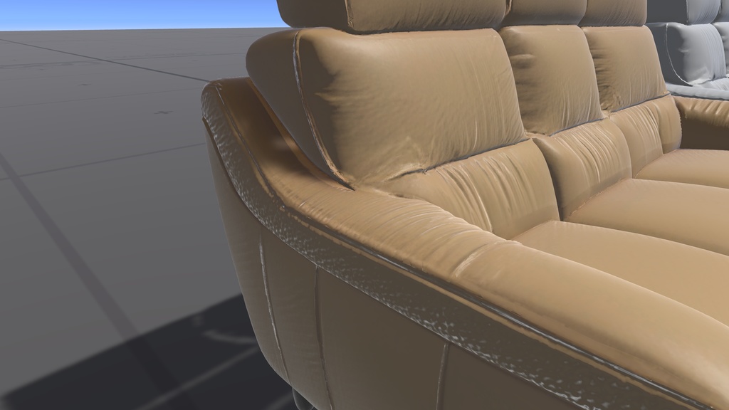 AIで作った無駄にハイポリゴンなソファ