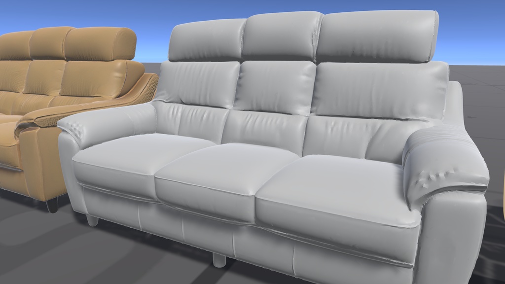 AIで作った無駄にハイポリゴンなソファ