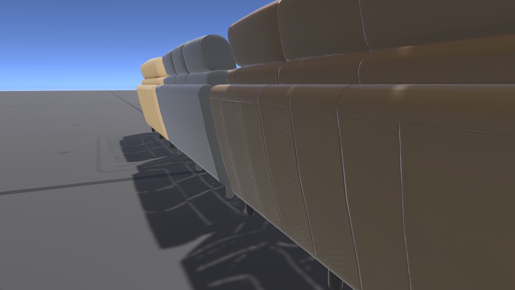 AIで作った無駄にハイポリゴンなソファ