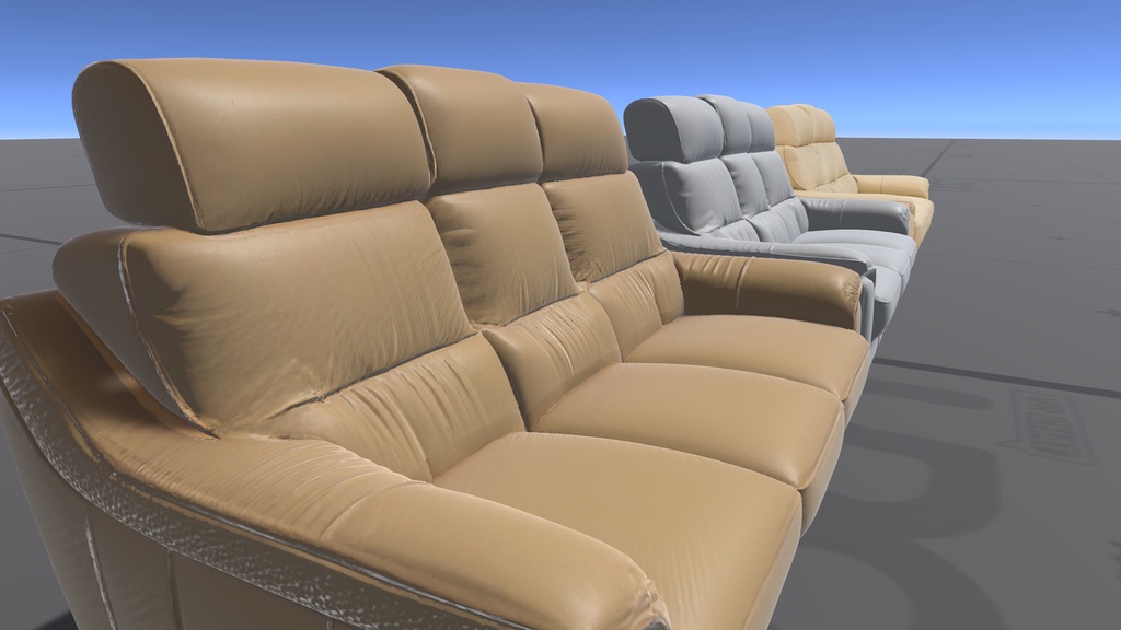 AIで作った無駄にハイポリゴンなソファ