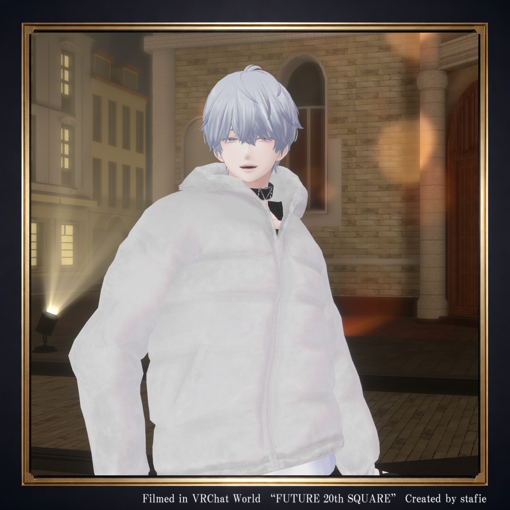 ストリート・ダウンジャケット(白)for 水瀬|Modular Avatar対応