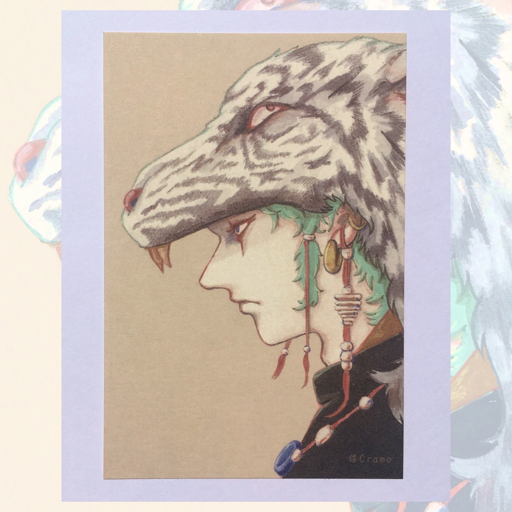 ポストカード「睨々」