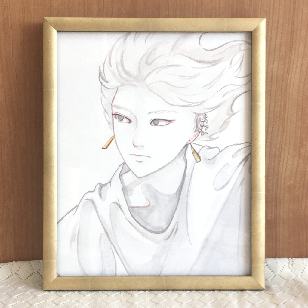 ドローイング原画「ながれる01」