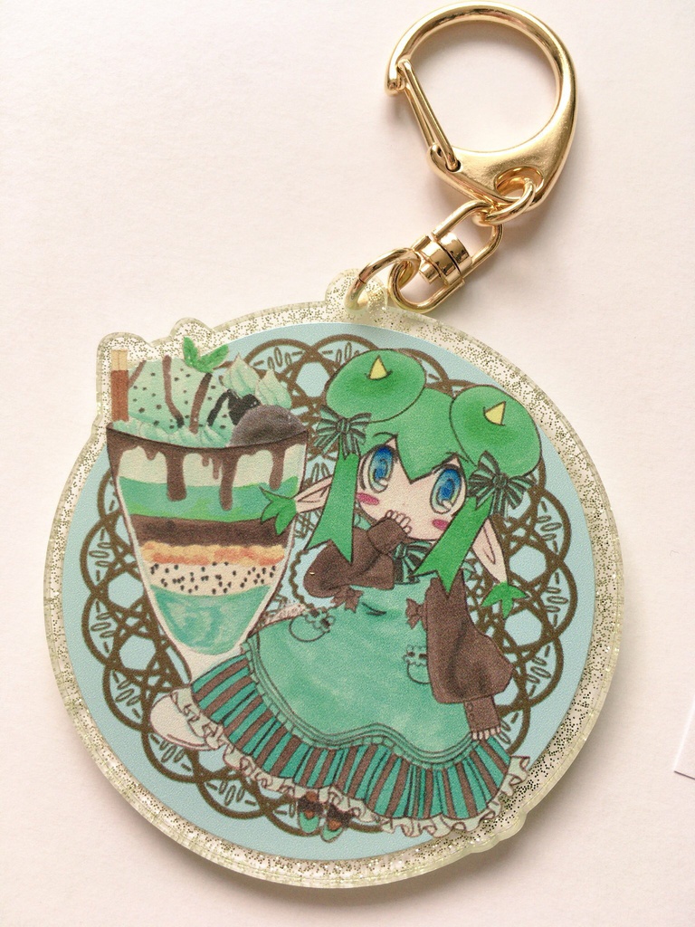 チョコミントリデルさんアクリルキーホルダー