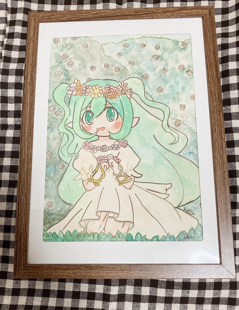 額装原画「静穏の森」