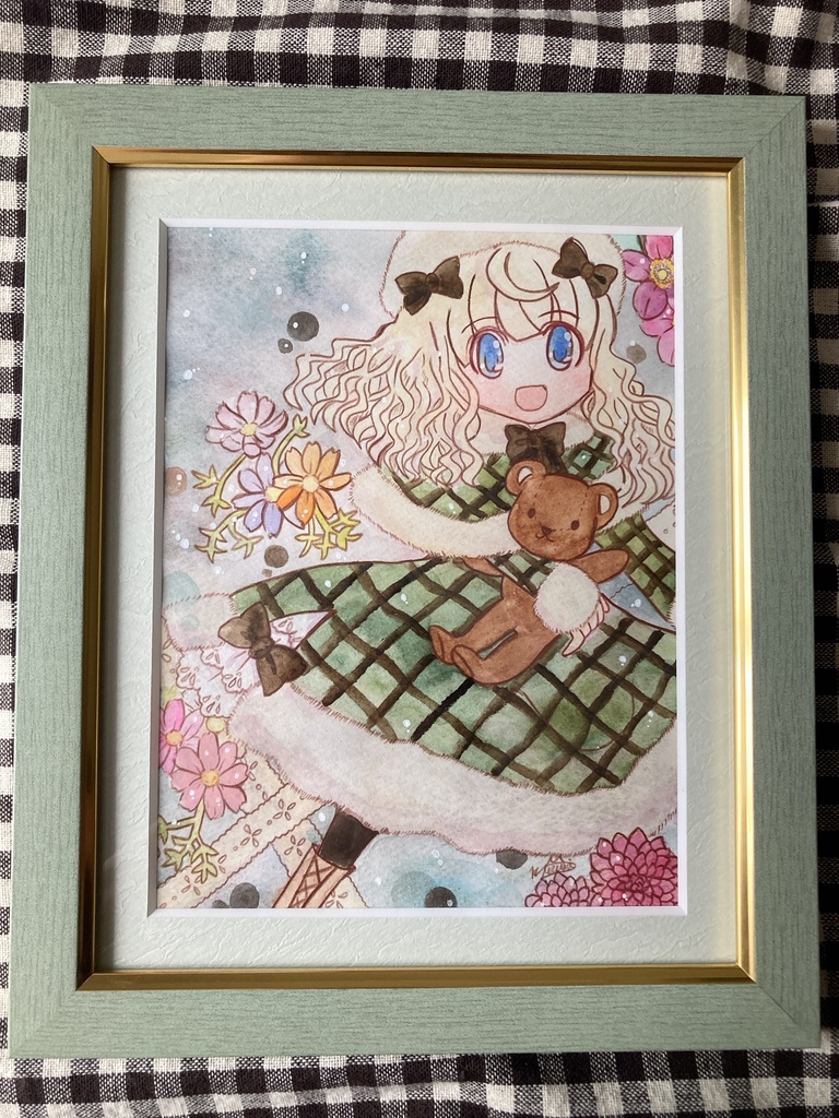 額装原画「Dear bruin」