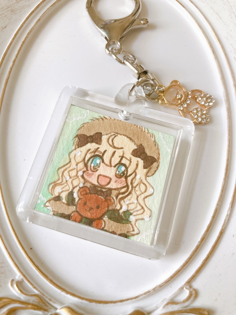 原画キーホルダー(くま)