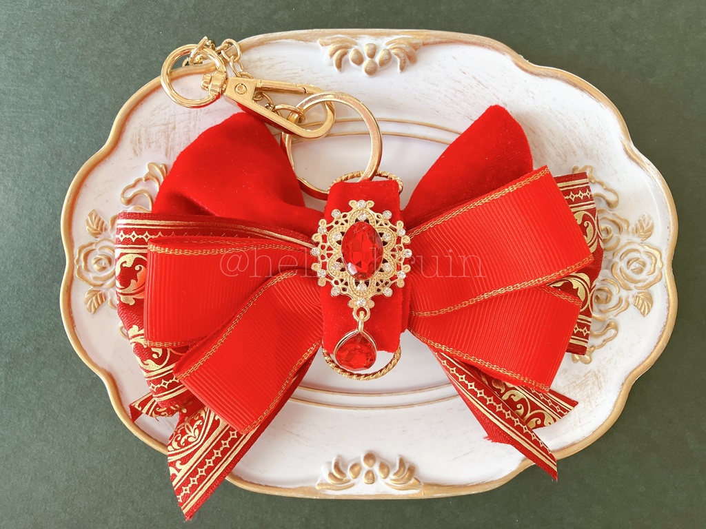 ウエステイメージリボンバッグチャーム