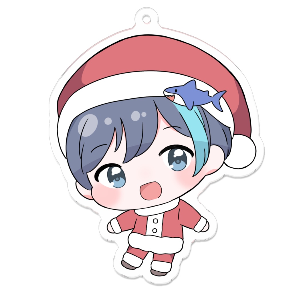 びたくん。クリスマスアクキー(サンタver)