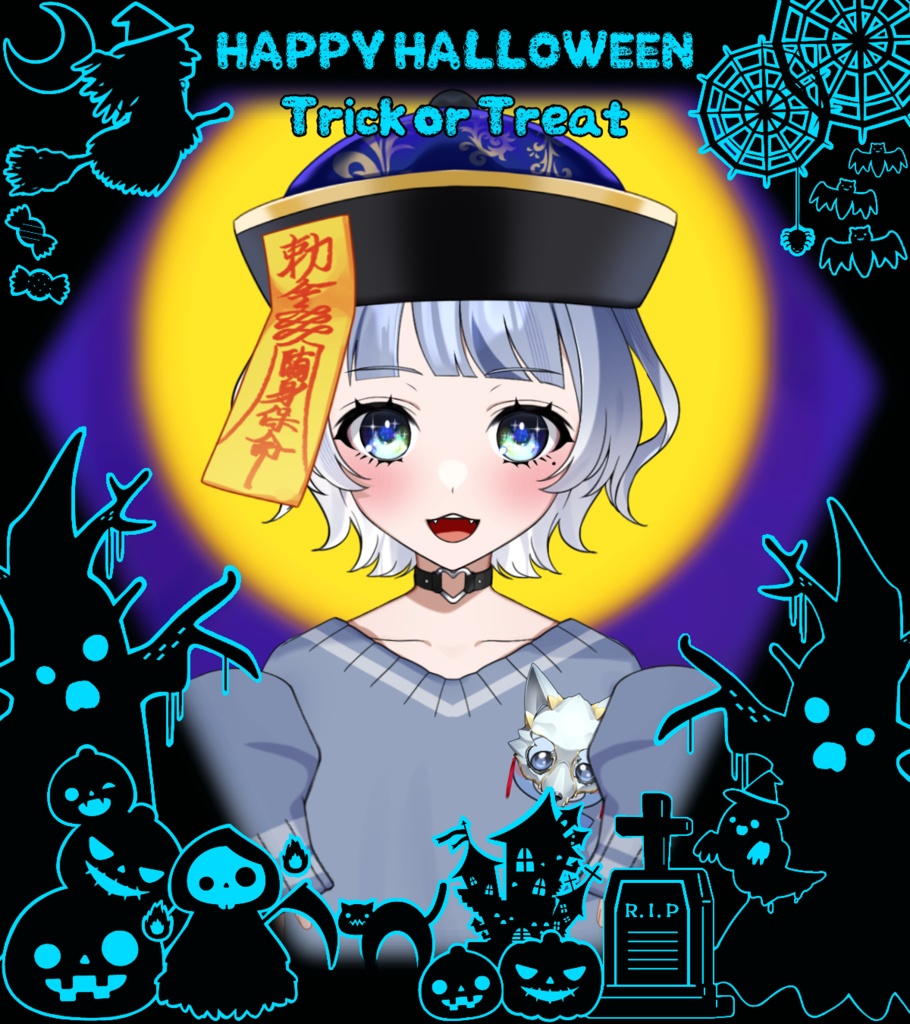 【ポスト素材】ハロウィンフレーム