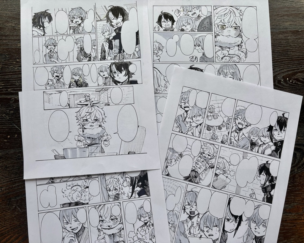 【原画】🍙、🍙、ちょいと詰めて