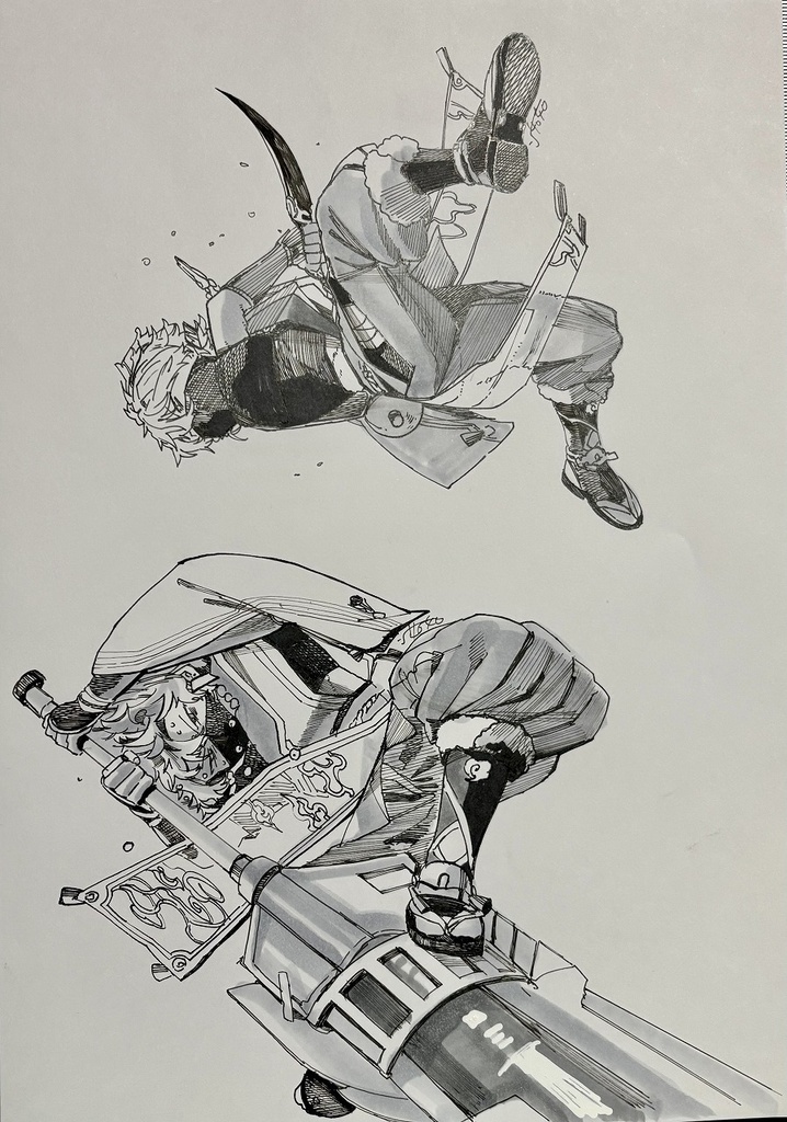 【原画】クナイや手裏剣に留まらず、あらゆる武器の扱いに長ける。