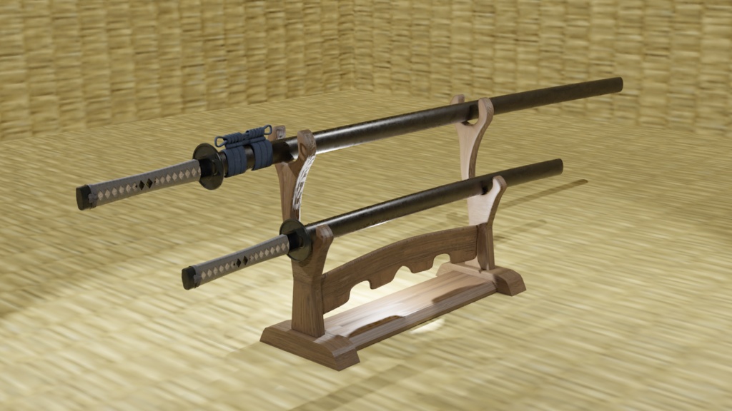 3Dモデル　The日本刀　TheSimpleJapaneseSword　【Katana】