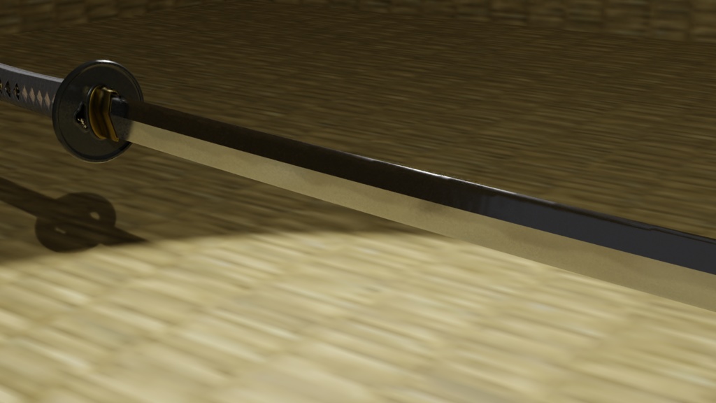 3Dモデル The日本刀 TheSimpleJapaneseSword 【Katana】