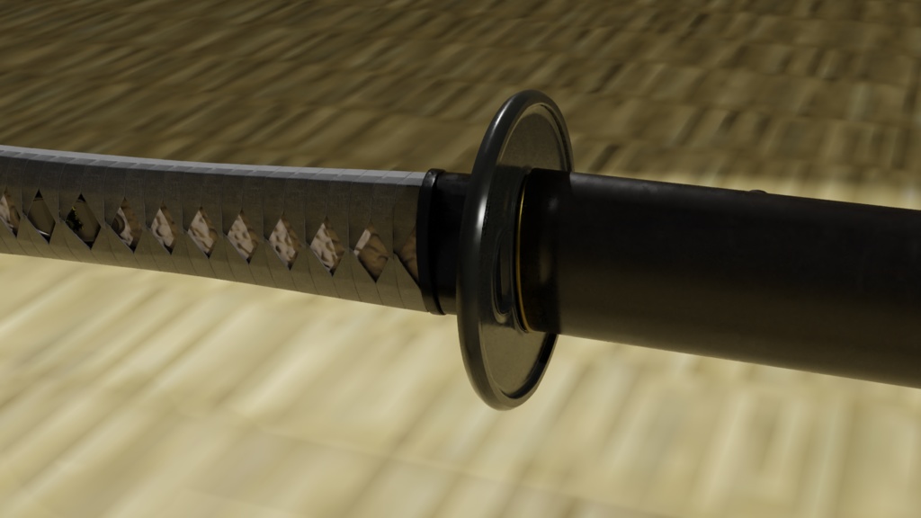 3Dモデル The日本刀 TheSimpleJapaneseSword 【Katana】
