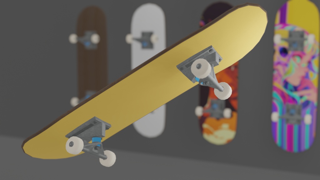 【VRC】Skateboard_BuckPrintCustom【VRCアクセサリー】