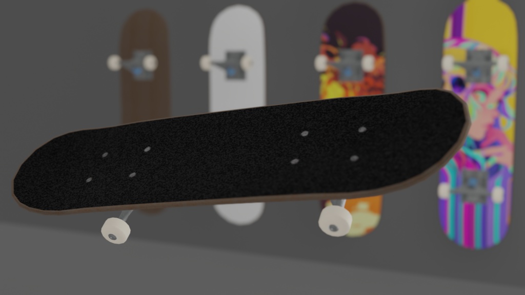 【VRC】Skateboard_BuckPrintCustom【VRCアクセサリー】