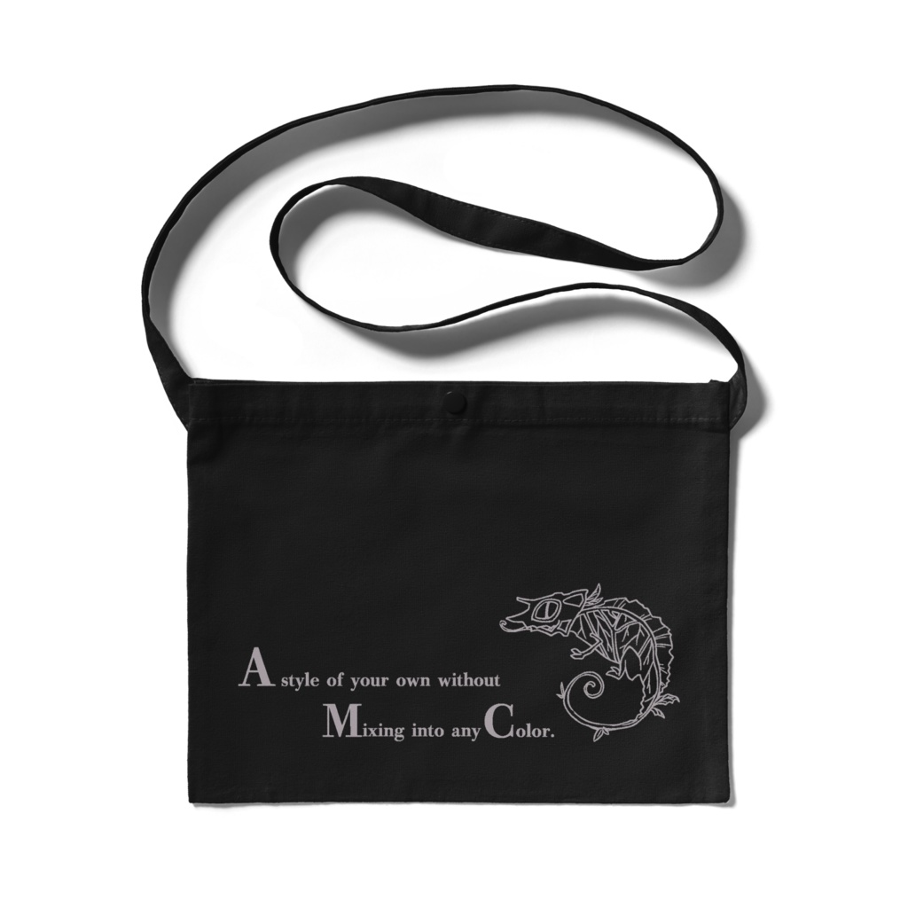 スカル カメレオンのサコッシュ