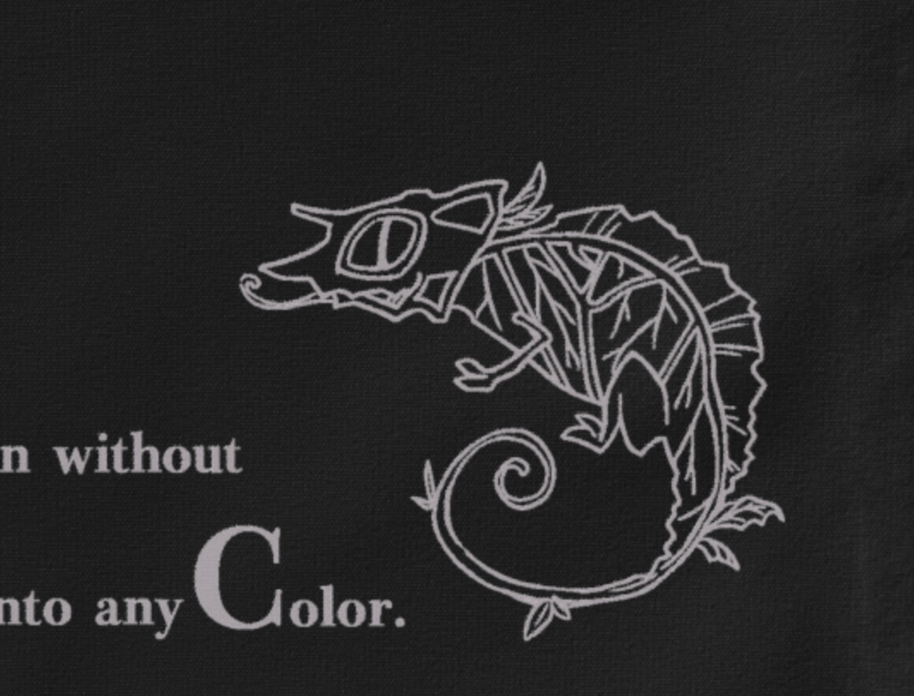 スカル カメレオンのサコッシュ