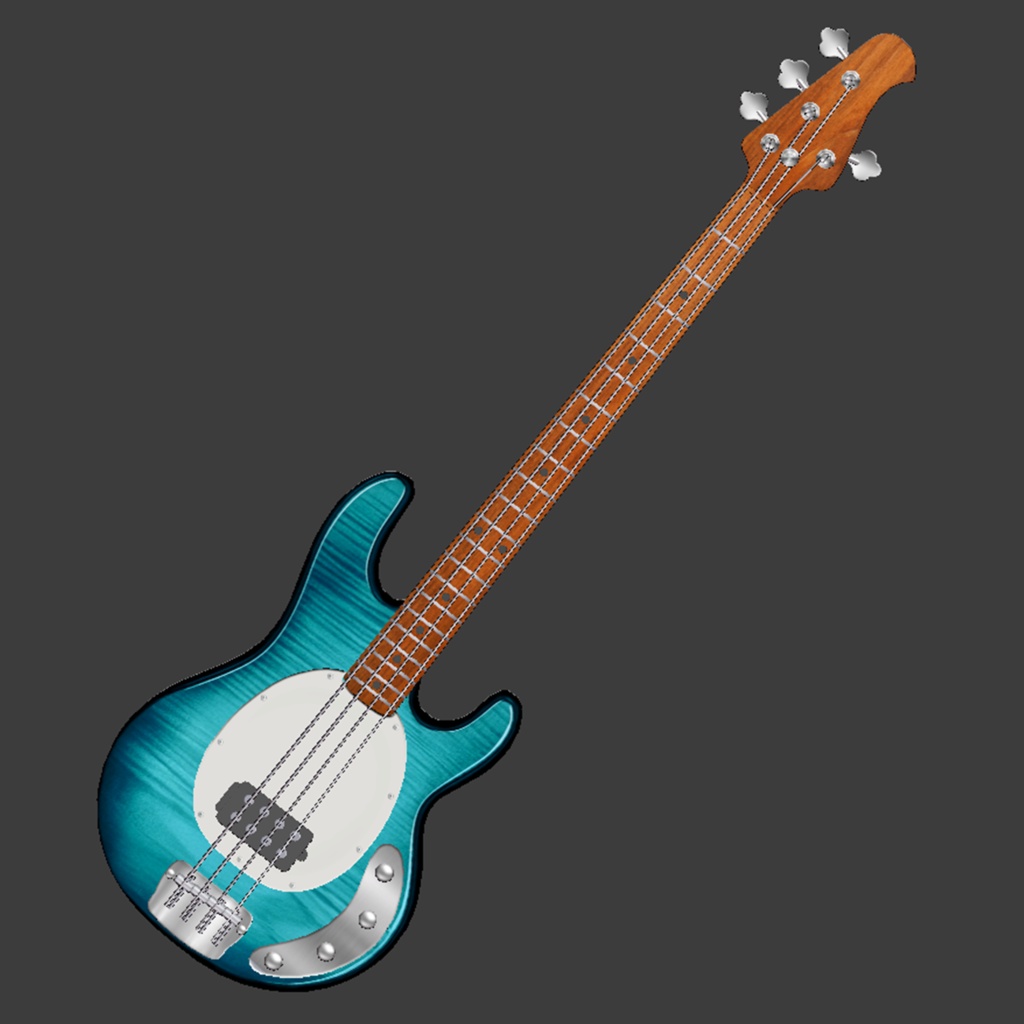 【3Dモデル|無料あり】スティングレイ エレキベース
