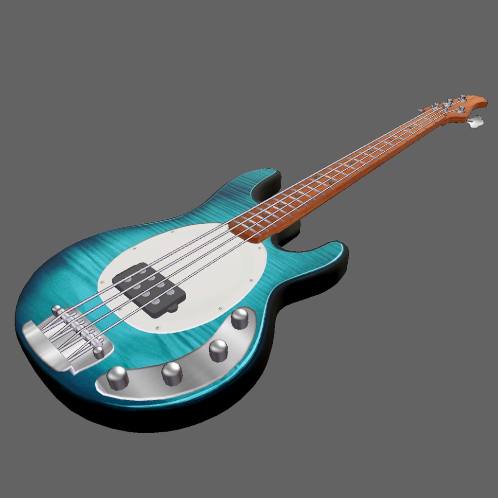 【3Dモデル|無料あり】スティングレイ エレキベース