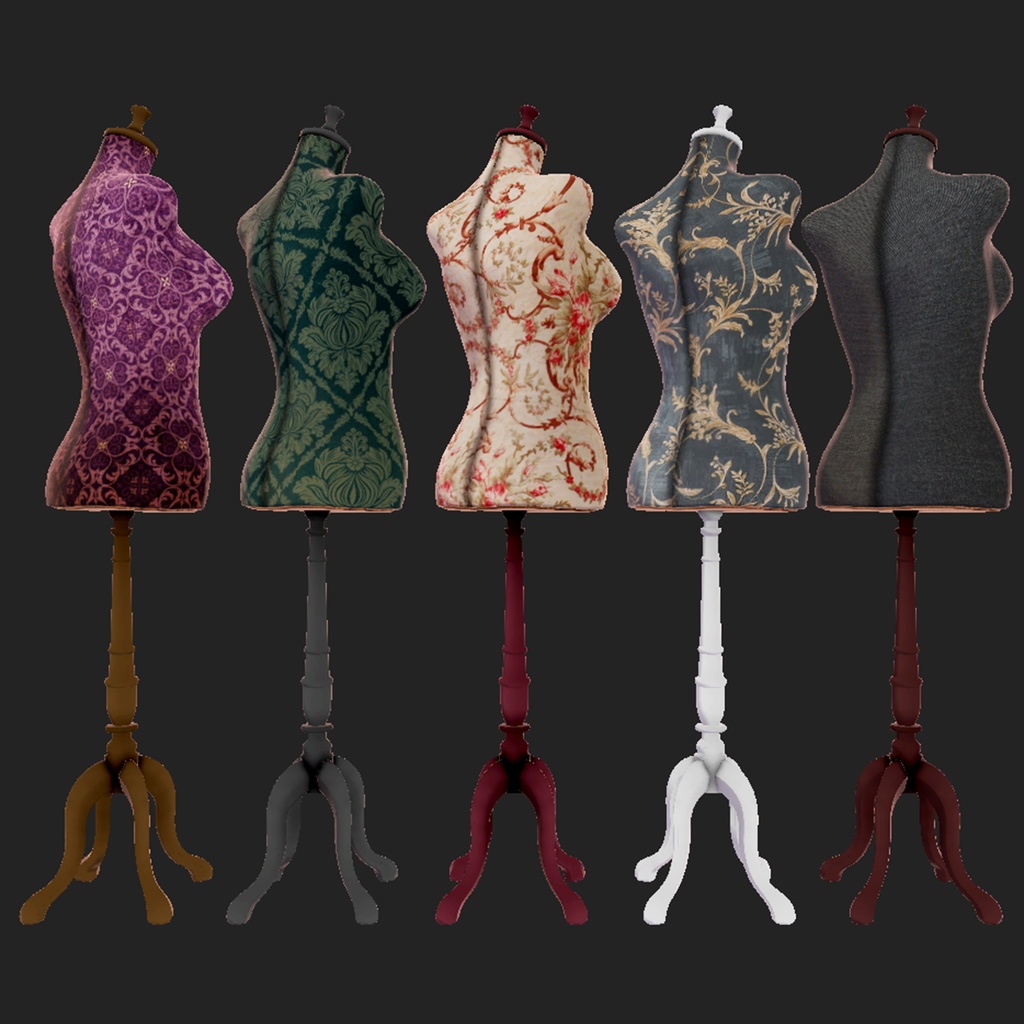 【3Dモデル|無料あり】シックなトルソー