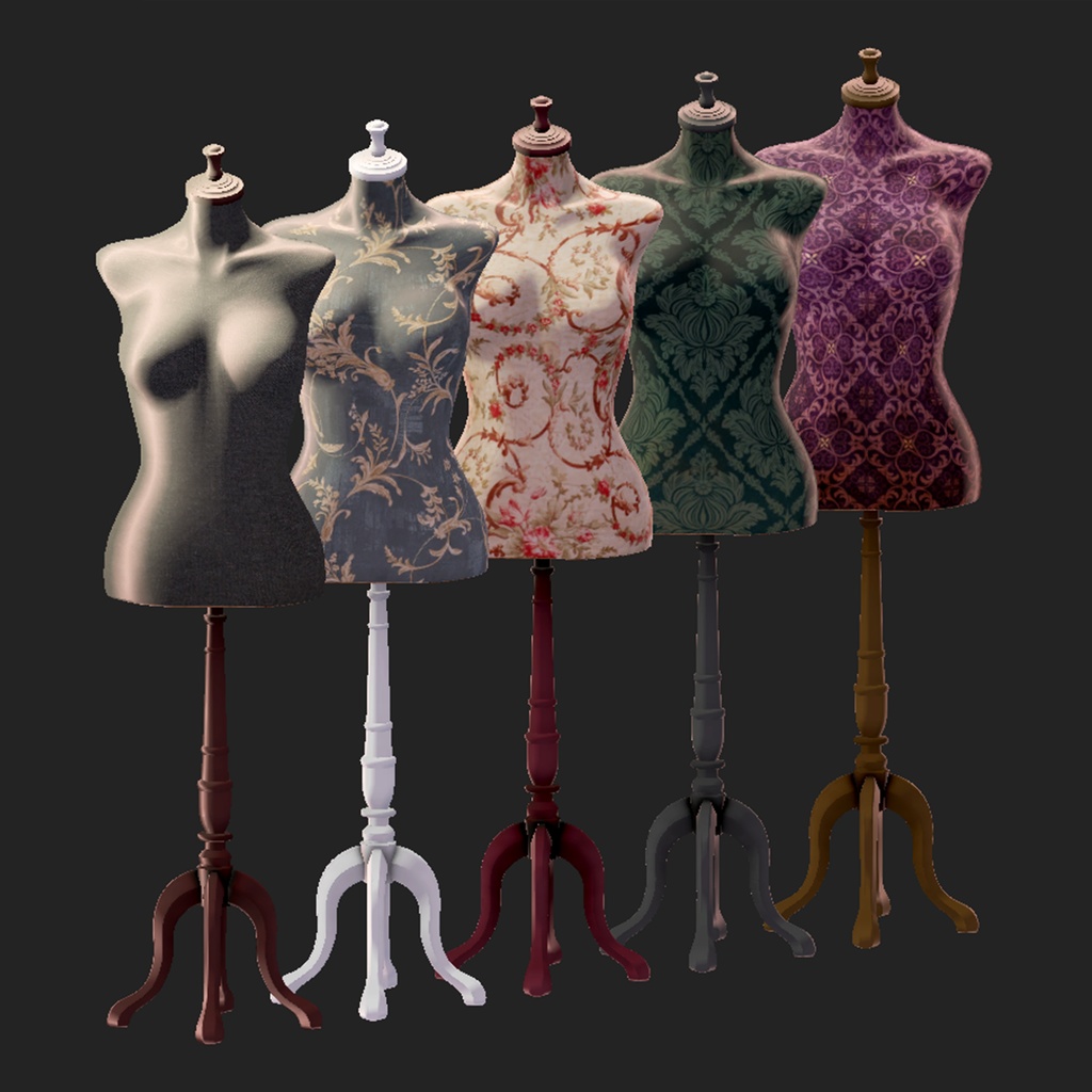 【3Dモデル|無料あり】シックなトルソー