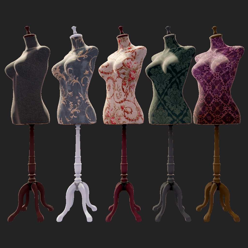 【3Dモデル|無料あり】シックなトルソー
