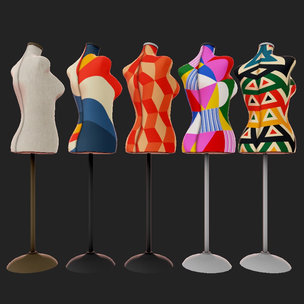 【3Dモデル|無料あり】レトロなトルソー