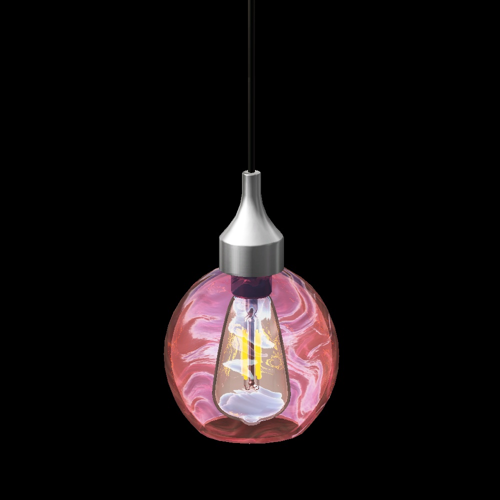 【3Dモデル|無料あり】さざ波のガラスペンダントライト