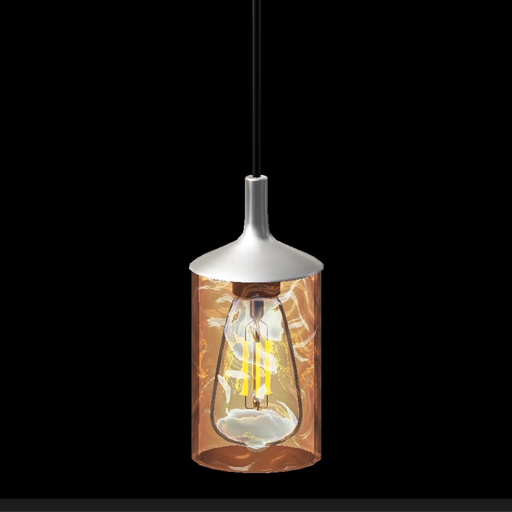 【3Dモデル|無料あり】さざ波のガラスペンダントライト