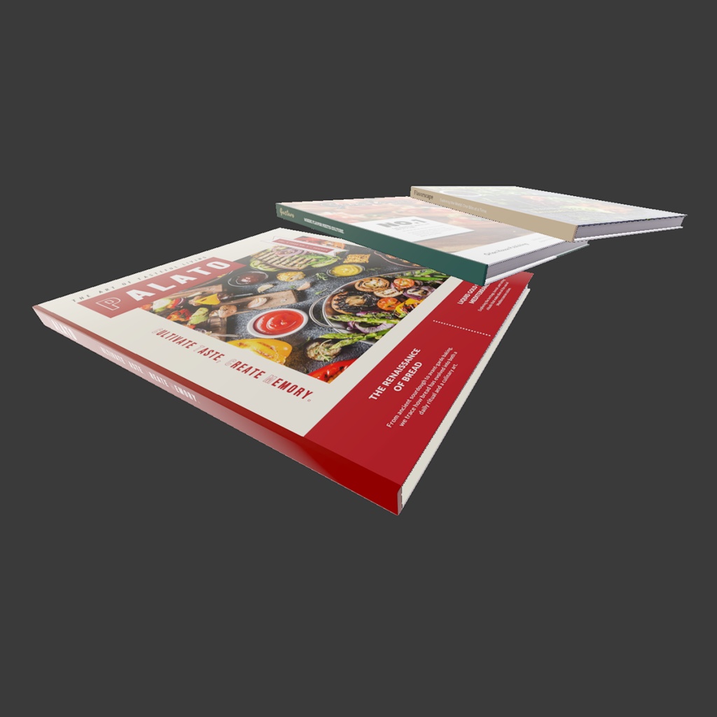 【3Dモデル|無料あり】架空の海外グルメ雑誌