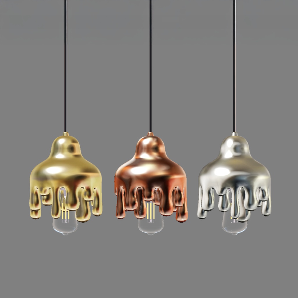 【3Dモデル|無料あり】ペンダントライト『WhipDrop/ホイップドロップ』