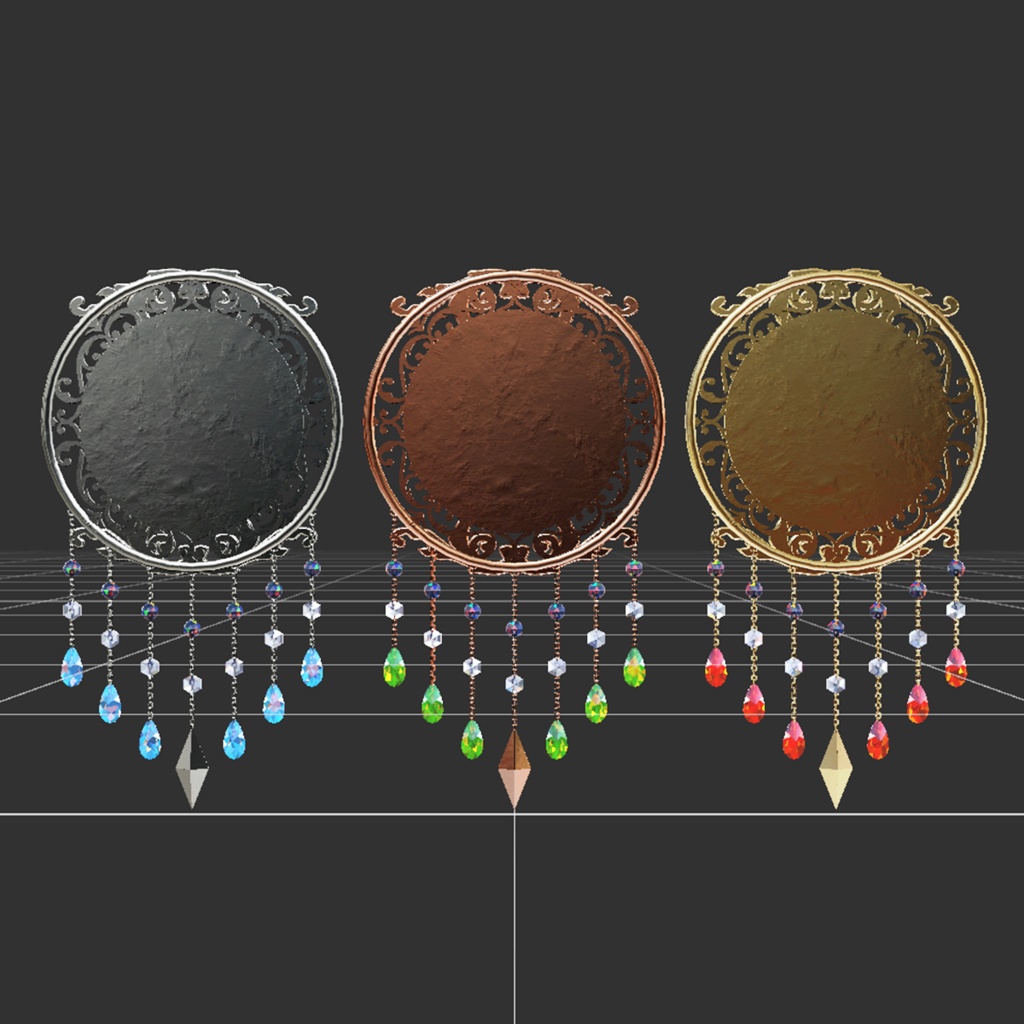 【3Dモデル|無料あり】ウォールデコ『三龍の壁飾り』