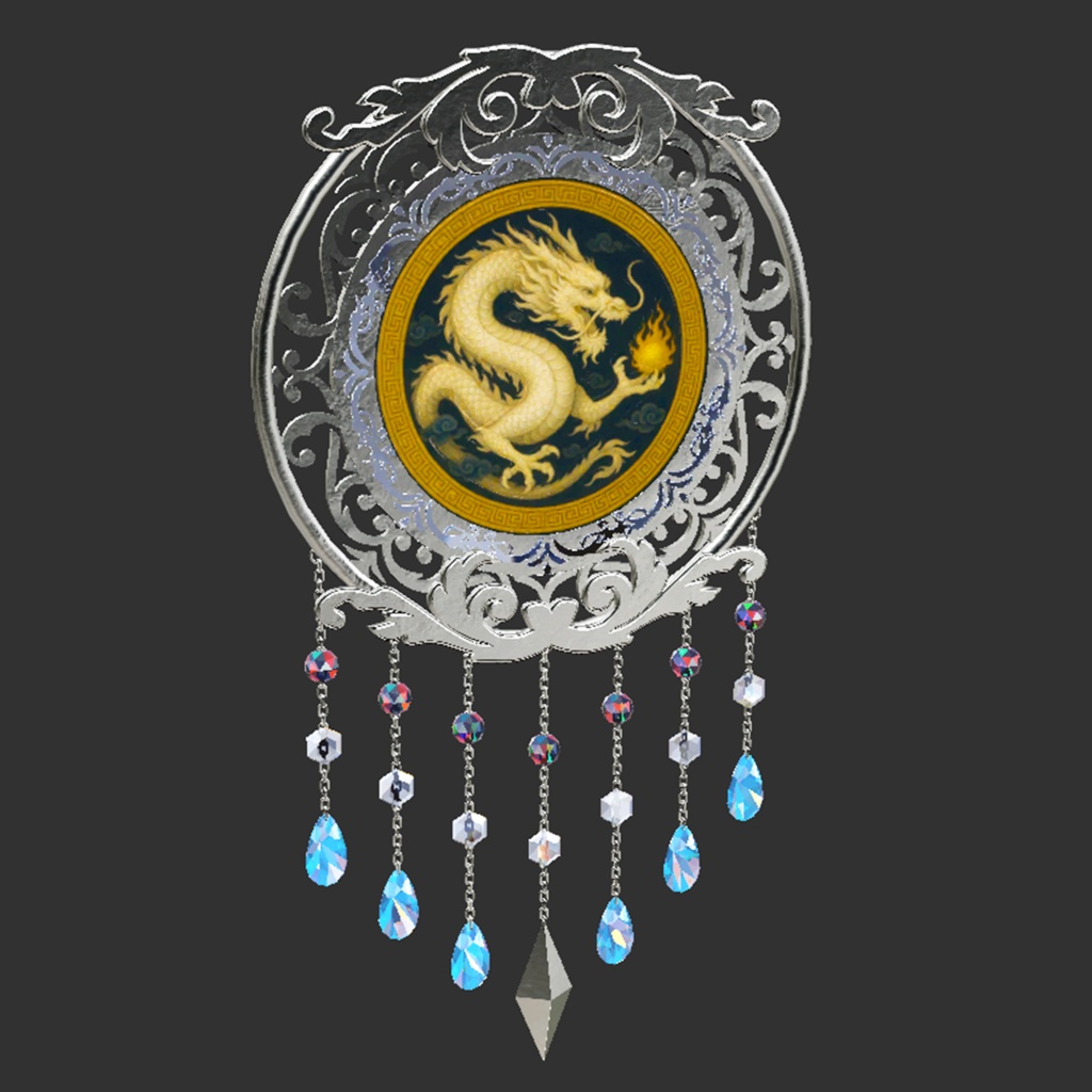 【3Dモデル|無料あり】ウォールデコ『三龍の壁飾り』