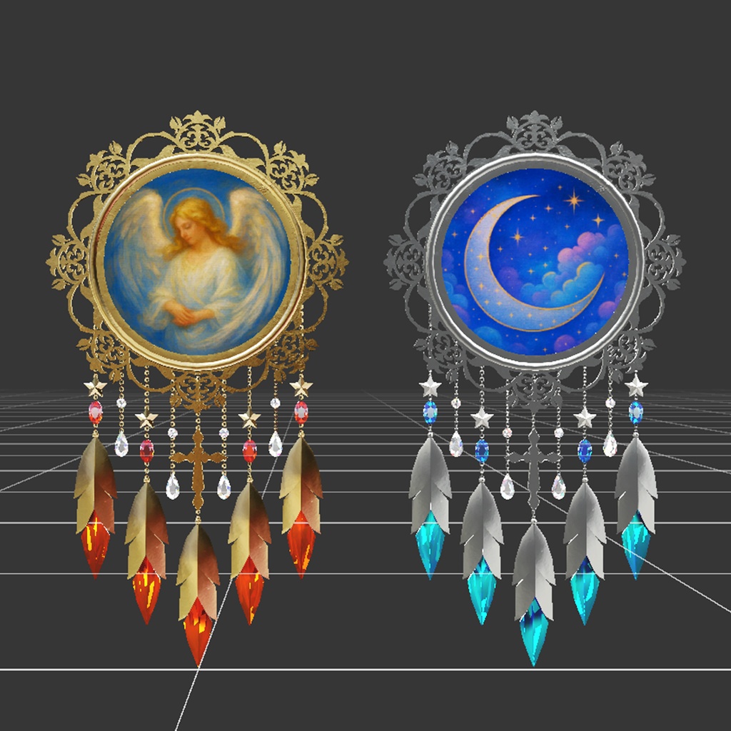 【3Dモデル|無料あり】ウォールデコ『Duo Gloria/デュオ・グロリア』