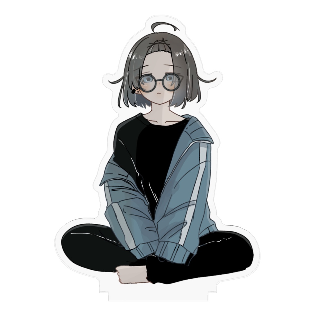 めがねポンパ月菜アクリルスタンド